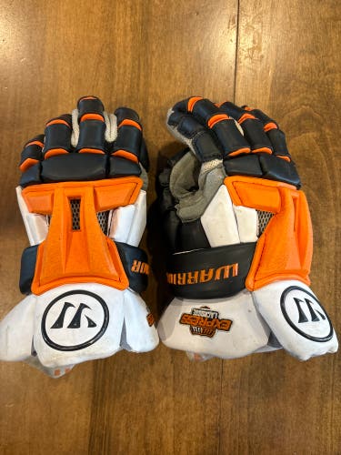 Used  Warrior 12" Burn XP Lacrosse Gloves