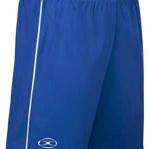 Xara Youth Unisex 2034 Nation Size Large Royal Blue White Soccer Shorts NWT