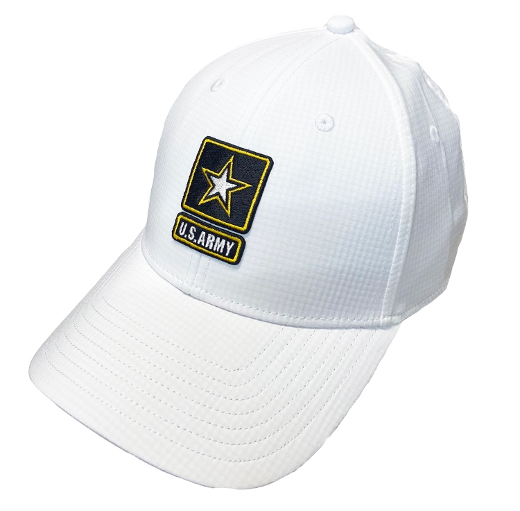 NEW TaylorMade Custom Radar U.S. Army White Adjustable Golf Hat/Cap