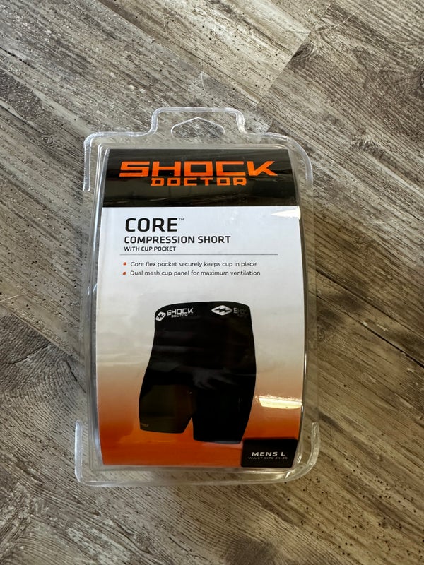 Shock Doctor Core Compression Short With Cup Pocket /Men's Medium/Black