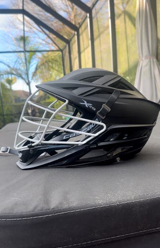 Matte Black Cascade XRS Lacrosse Helmet
