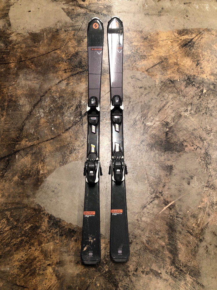 Used 140cm Blizzard Brahma Junior Skis With Bindings