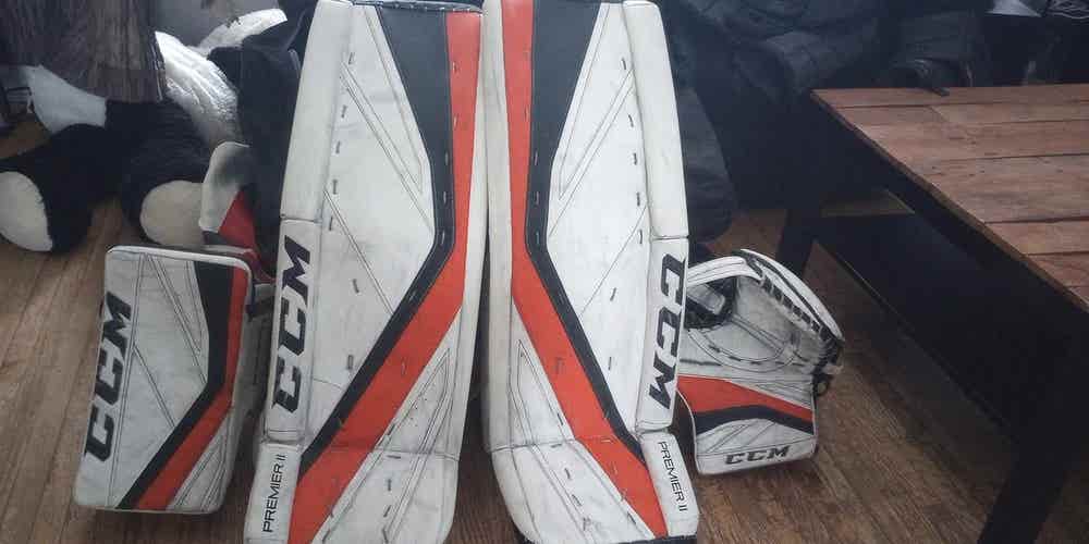 Used 34" Regular CCM Premier II Pro Goalie Full Set Pro Stock