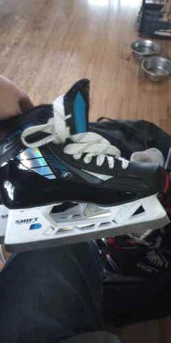 Intermediate Used True TF7 Hockey Goalie Skates Regular Width Size 4