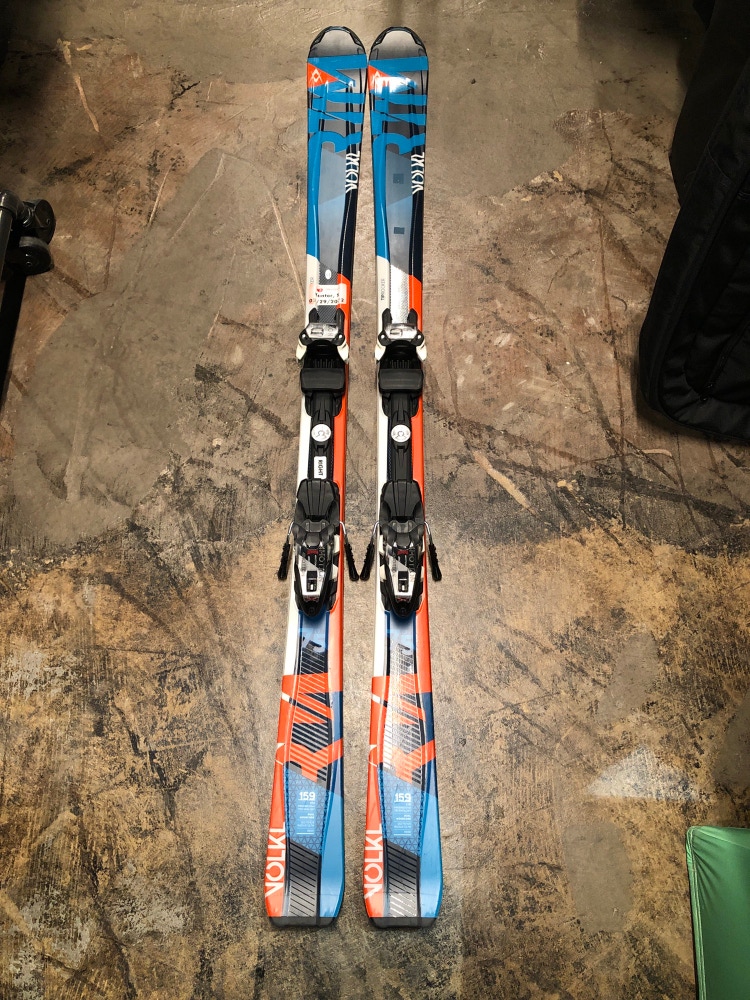 Used Volkl RTM 159 cm Skis With Bindings Max Din 10