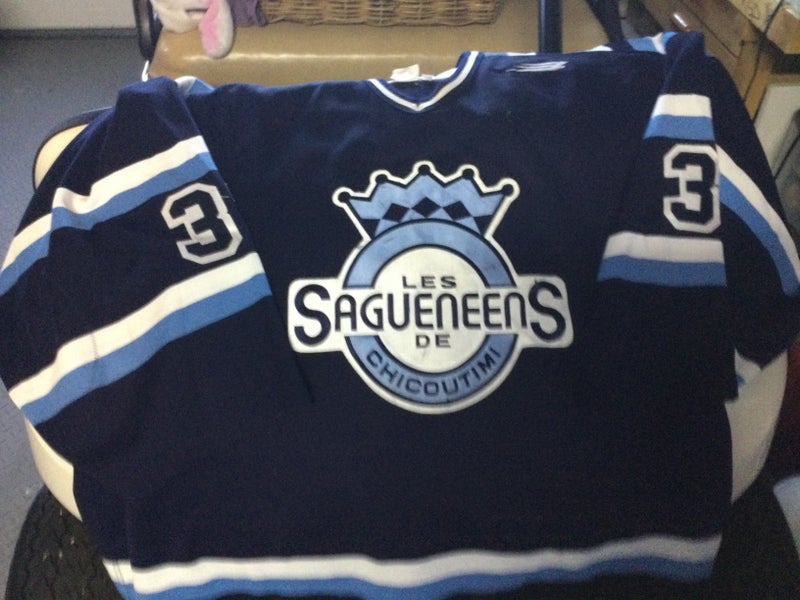 Blue Used Goalie Cut Men's Jersey