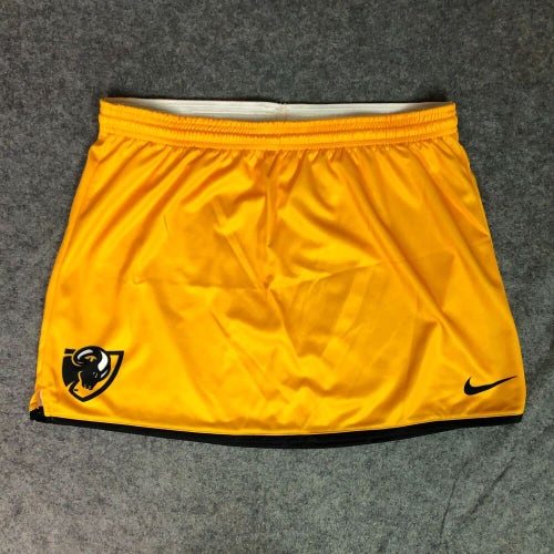 VCU Rams Women Skirt Large Nike Yellow Black Unlined Drawstring Logo NCAA Tennis