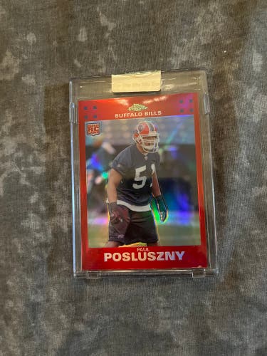 2007 Topps Chrome Red Refraction Rookie Card