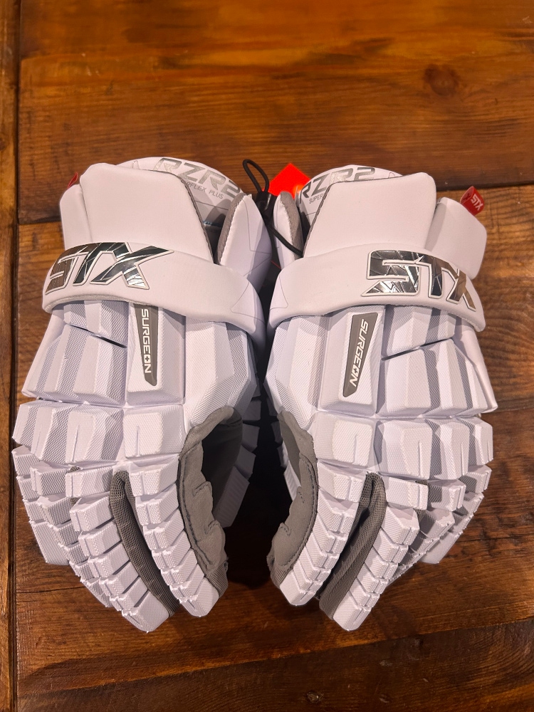 STX Surgeon RZR2 (Medium) NWT 12” Lacrosse Gloves