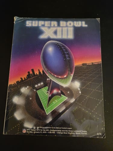 Vintage NFL Super Bowl XIII Official Program