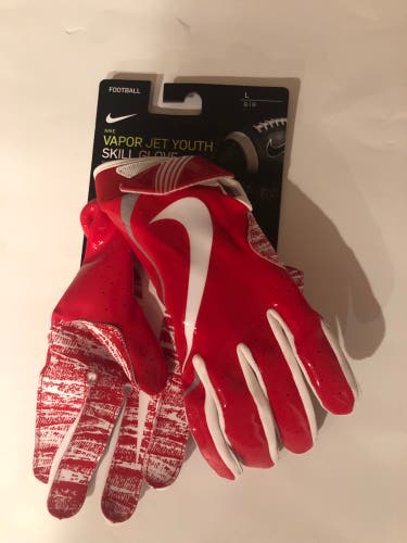 Nike Vapor Jet 4 Youth Large football receiver gloves. New