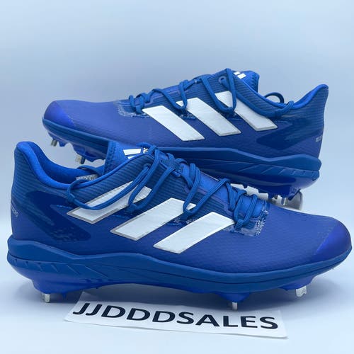 Adidas Adizero Afterburner 8 Royal Blue Metal Baseball Cleats FZ4215 Men Sz 11.5 New