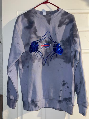 Lane Seven L/7 NFL Buffalo Bills Tie Dye Sweatshirt Womens Sweatshirt Medium SZE