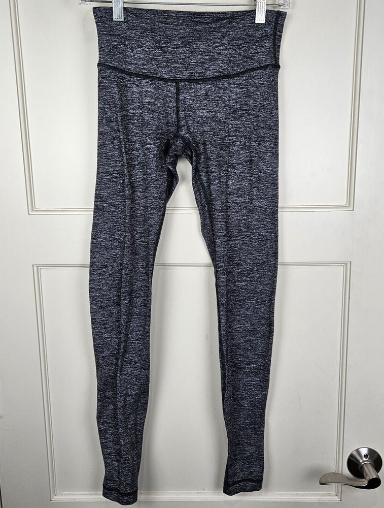 Lululemon Wunder Under Low-Rise Tight 28 Luon Variegated Knit Black Size 6