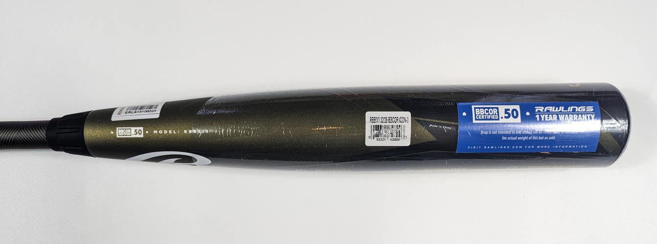 New BBCOR Certified 2023 Rawlings ICON Composite Bat (-3) 29 oz 32"
