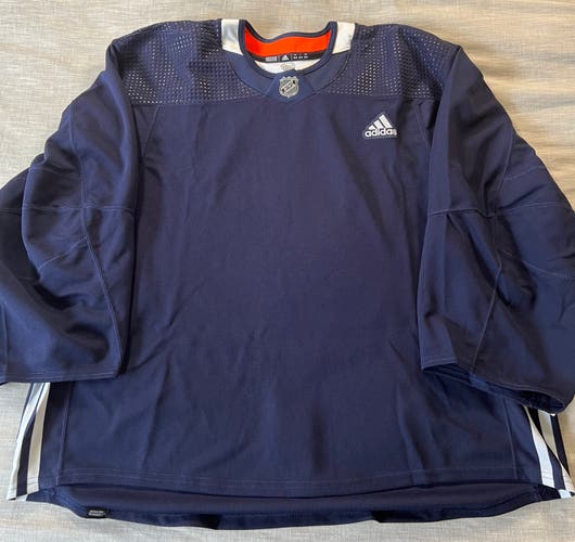 NEW Adidas Navy Goalie Cut Blank MiC Team Issued Primegreen Practice Jersey