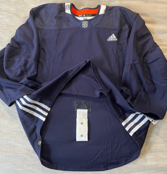 MiC 58G Navy NEW Blank Team Issued Goalie Cut Adidas Primegreen Practice Jersey