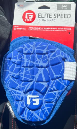 New With tags.   G-form elite speed elbow guard. Royal blue