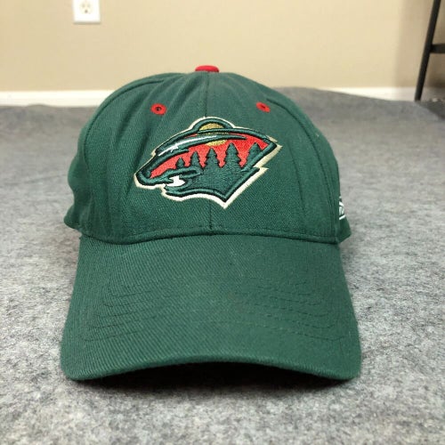 Minnesota Wild Mens Hat Adjustable Green Red NHL Hockey Ice Cap Sports Logo A1