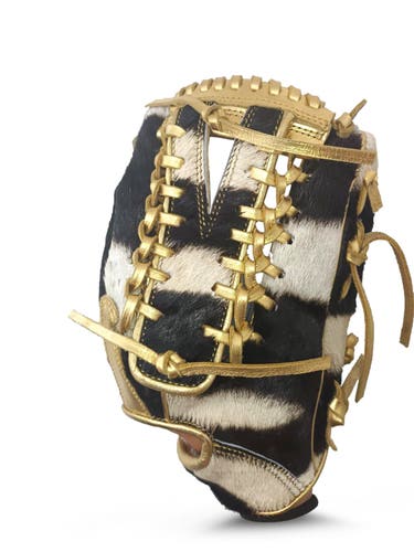 Zebra skin baseball glove