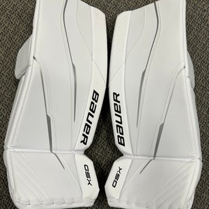 Bauer GXS Medium (31”) White Intermediate Goal Pads