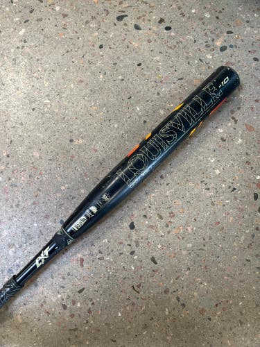Black Used 2022 Louisville Slugger LXT Composite Bat (-10) 23 oz 33"