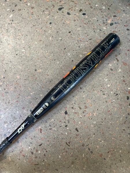 Black Used 2022 Louisville Slugger LXT Composite Bat (-10) 23 oz 33"