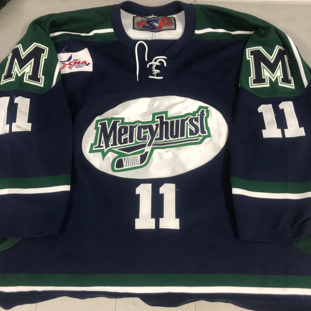 Nearly NEW Mercyhurst Lakers NCAA blue game jersey