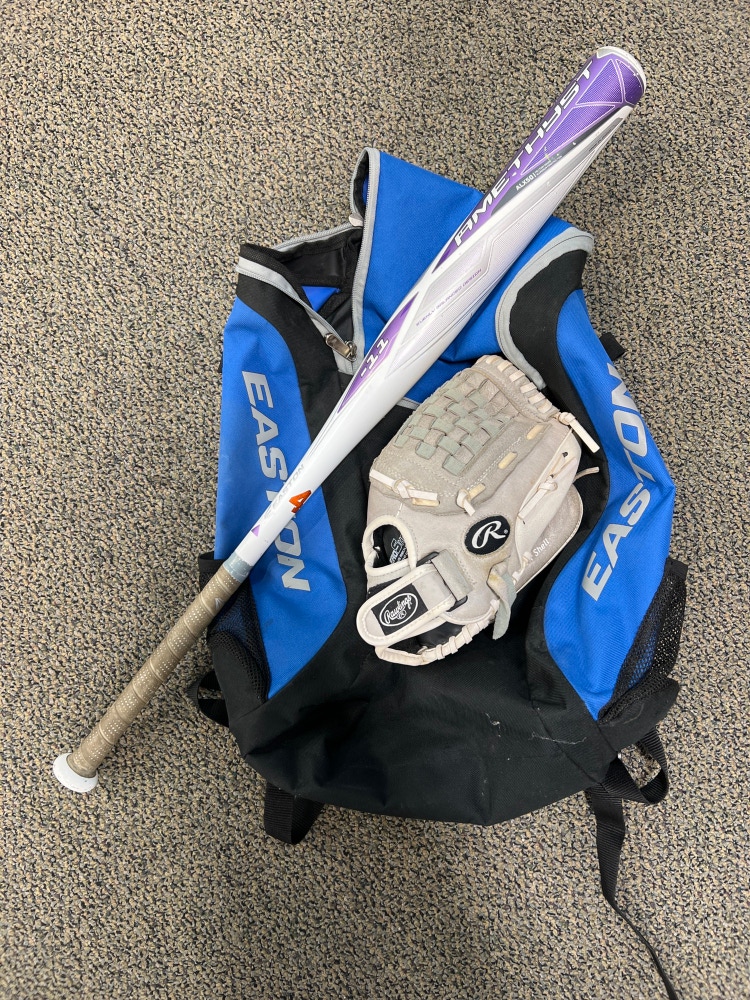 Beginner Softball Set (Glove, Bat, Bag)
