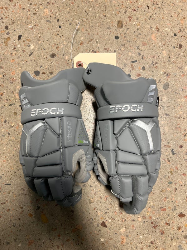 Gray Used Epoch Integra Pro Lacrosse Gloves 11"