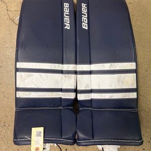 Blue Used Junior Large Bauer Gsx Goalie Leg Pads
