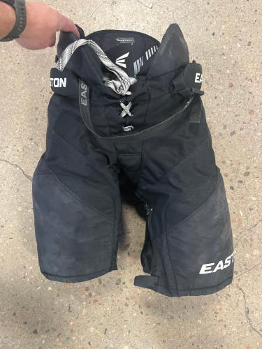 Black Junior Used Medium Easton Stealth C5.0 Hockey Pants