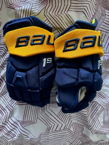 Bauer Supreme 1S Gloves 14" Pro Stock Buffalo Sabres