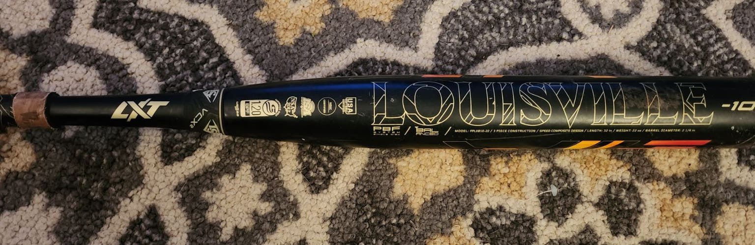 Used 2022 Composite (-10) 22 oz 32" LXT Bat