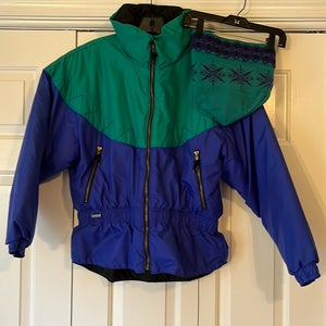 VTG Women's LG 90's Edelweiss ski jacket with 100% wool cap