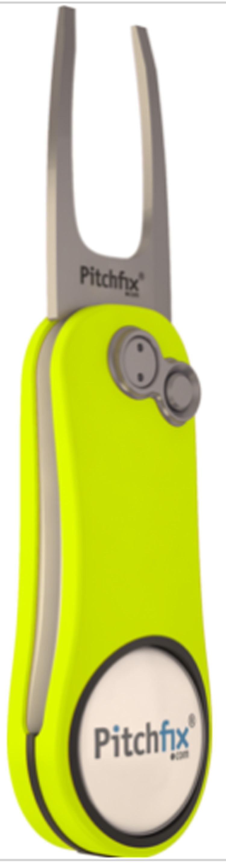 NEW Pitchfix Hybrid 2.0 Neon Yellow/White Divot Tool/Ballmarker/Pencil Sharpener
