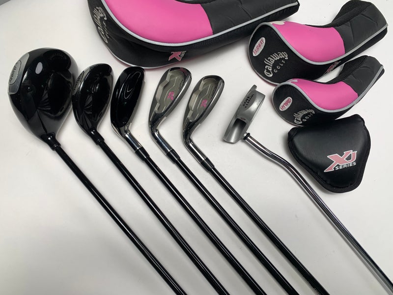 Callaway XJ Series Club Set Driver FW 5H 9IR SW Putter XJ 41"-52" Youth Girls LH