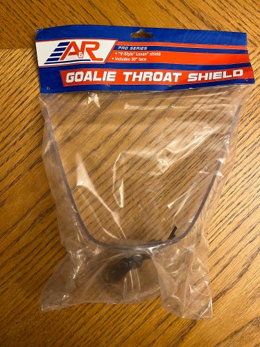 New Senior "V-Style" Lexan Shield Goalie Throat Shield Dangler