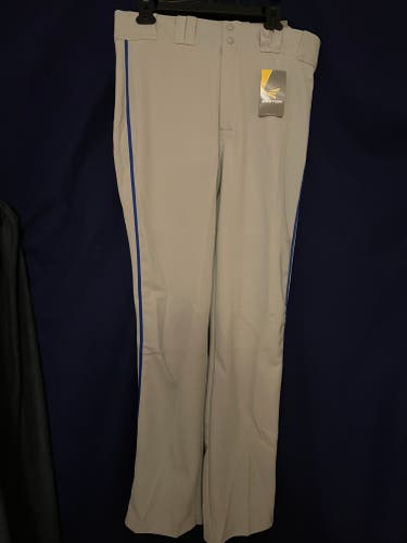 New - Easton - Adult Men's Large - Gray Baseball Pants