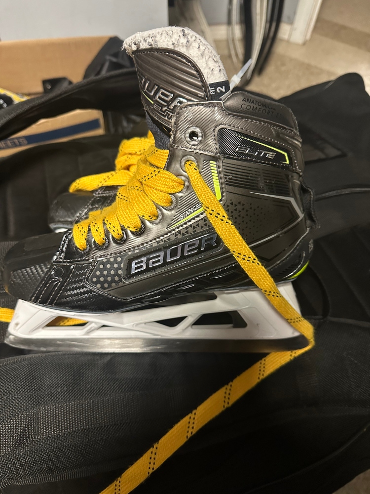 Used Bauer Regular Width  6 Elite Hockey Goalie Skates