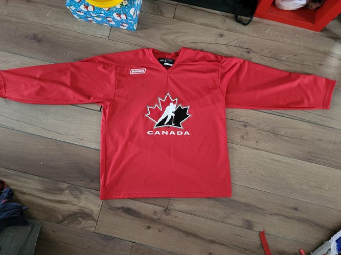 Red New Large Adult Unisex Bauer Jersey