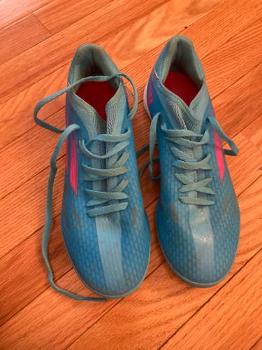 Blue Youth Used Men's Size 6.5 (Women's 7.5) Adidas Shoes