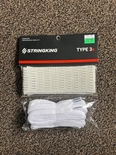 New StringKing Type 3S Lacrosse Lax Mesh Full Kit