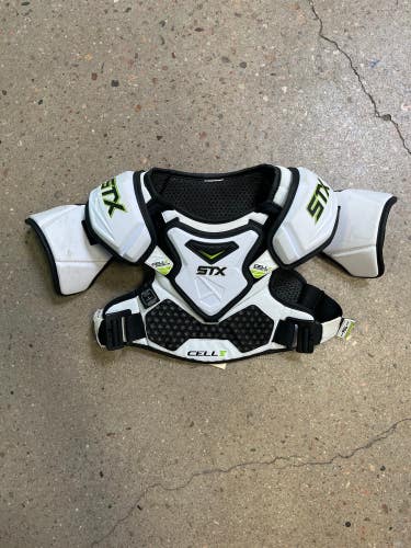 Used Small STX Cell V Shoulder Pads