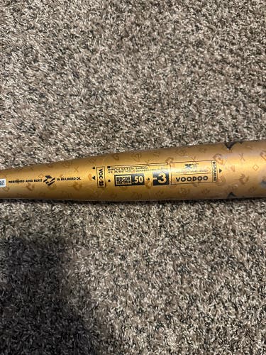 BBCOR Certified Alloy (-3) 29 oz 32" Voodoo One Gold Bat