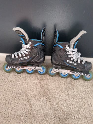 Used Bauer RSX Inline Skates Size 3 with HI-LO stainless steel chassis