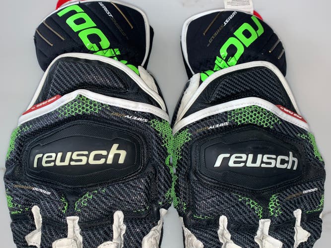 Black Used Large Adult Unisex Reusch Gloves   EXCELLENT CONDITION