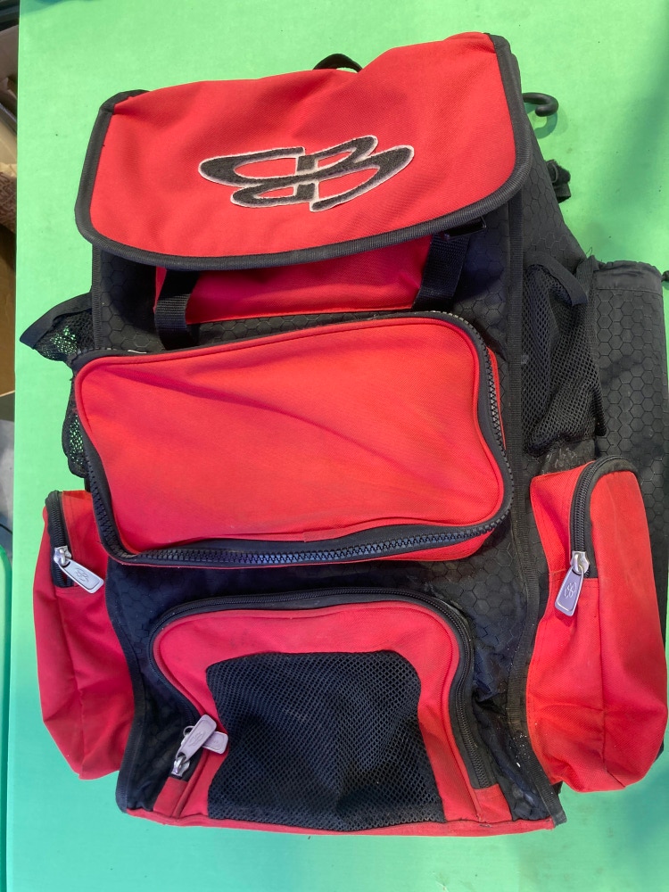 Used Black/Red Boombah Superpack Bat Pack