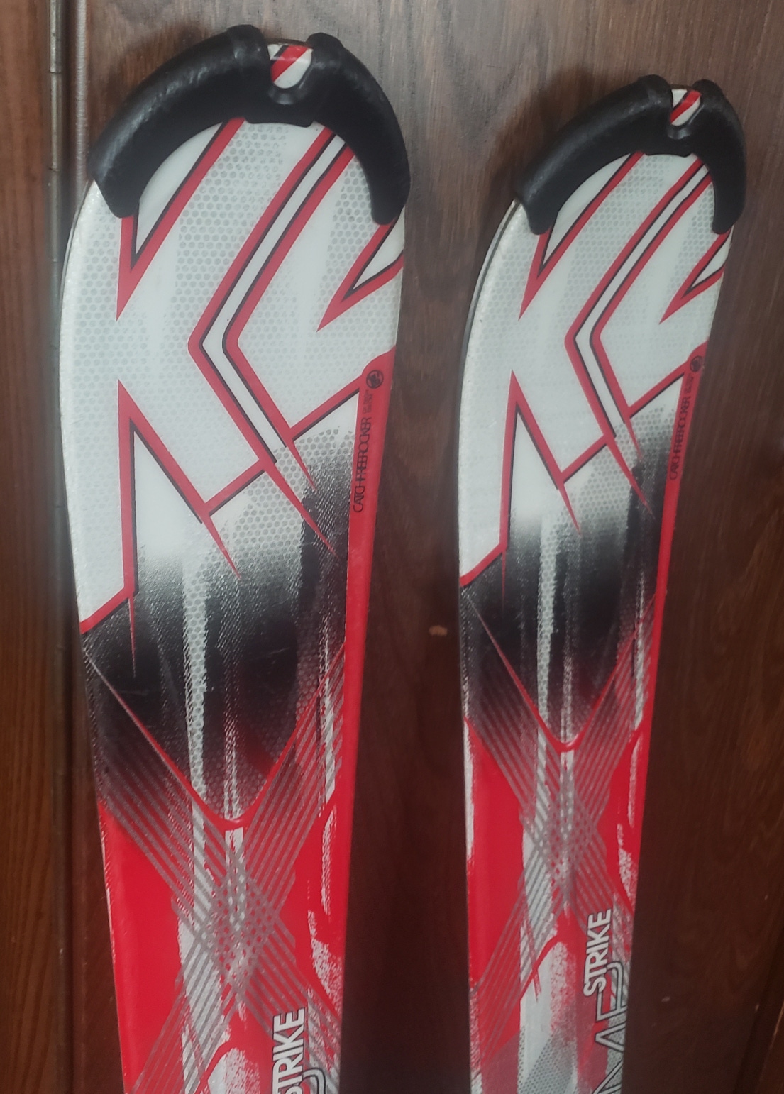 136cm JUNIOR Skis K2 AMP STRIKE w/MARKER MOD 7 BINDINGS *USED* CLEANED*READY TO USE