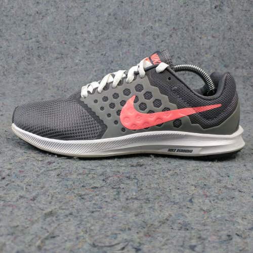 Nike Downshifter 7 Womens Size 7.5 Running Shoes Grey Lava Glow Pink 852466-001
